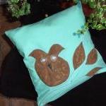 Decorative Cover For Pillows Owl - 11 X 11 Inch