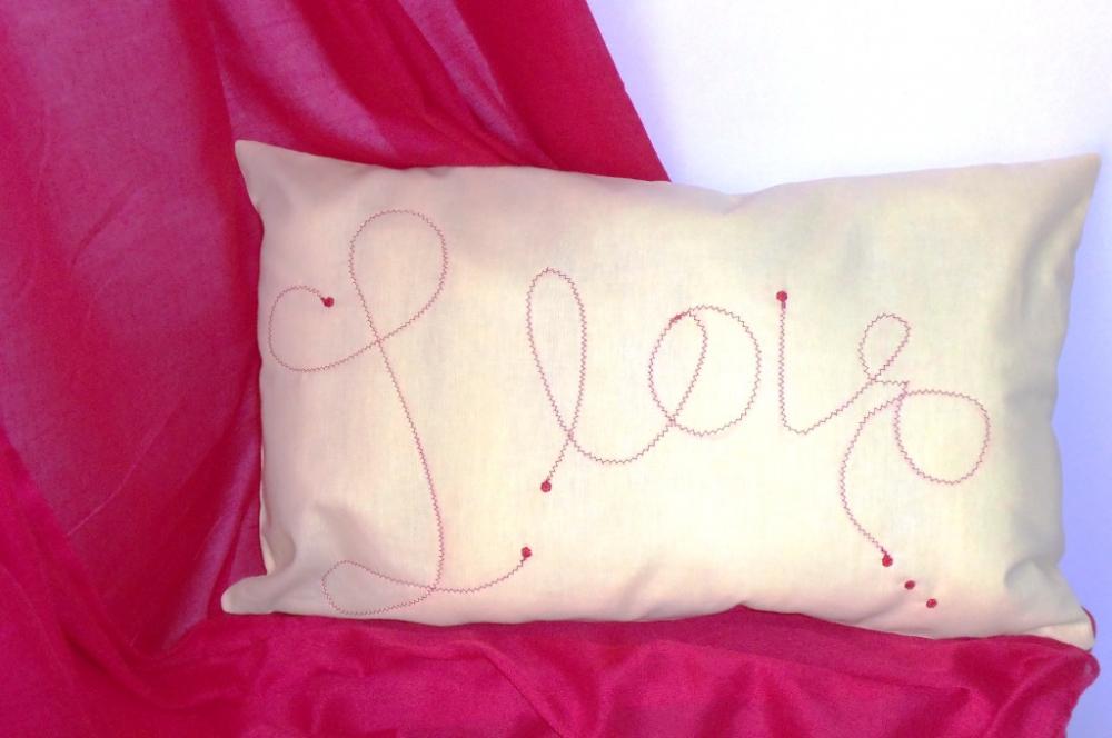 Decorative Cover For Pillows "i Love.." - 20 X 12 Inch